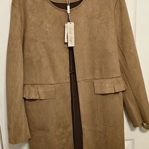 Charlie Paige Camel Cape Coat